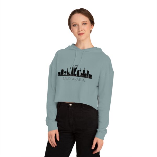⁦Women’s Cropped Hooded Sweatshirt⁩ - الصورة ⁦12⁩