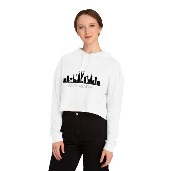 ⁦Women’s Cropped Hooded Sweatshirt⁩ - الصورة ⁦3⁩