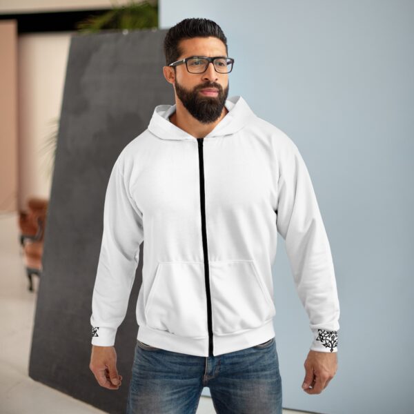 ⁦Zakhrafah Unisex Zip Hoodie⁩ - الصورة ⁦3⁩